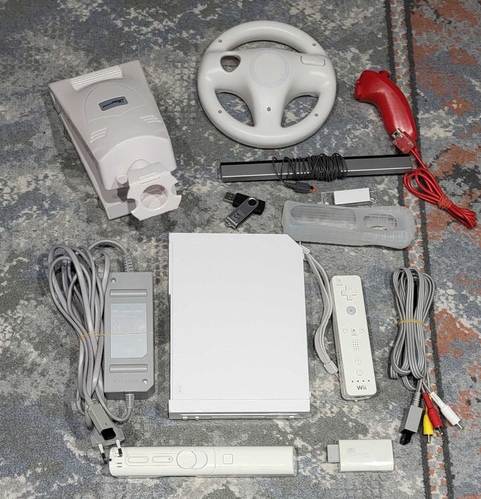 Consola Nintendo Wii modata + 128 jocuri Wii Sport + BONUS