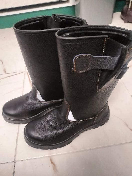 Сапоги кожаные зимние