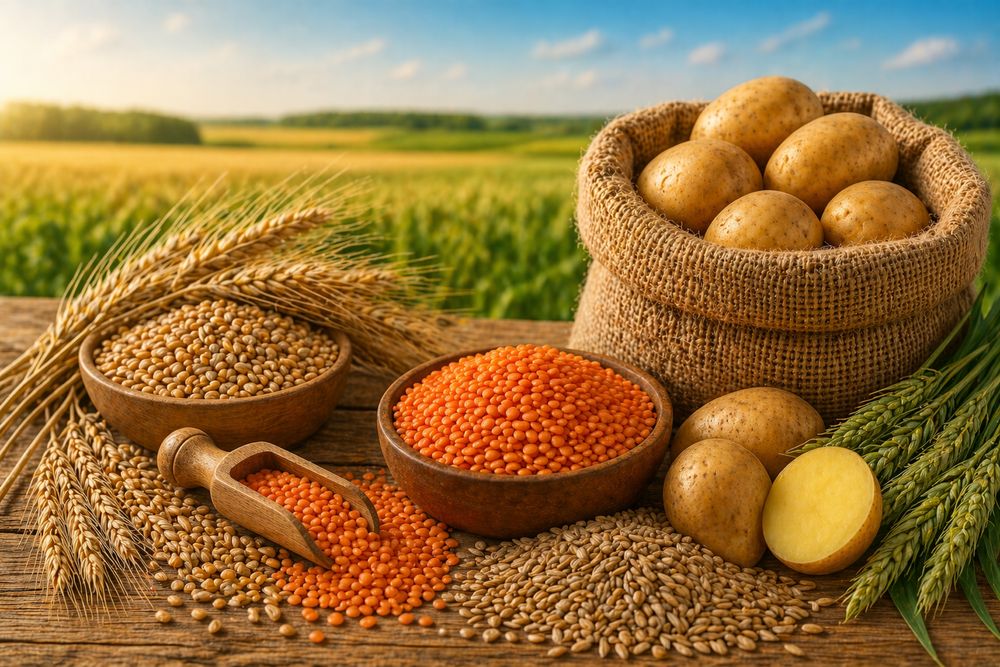 Семена чечевицы, картофеля, пшеницы, тритикале, льна!