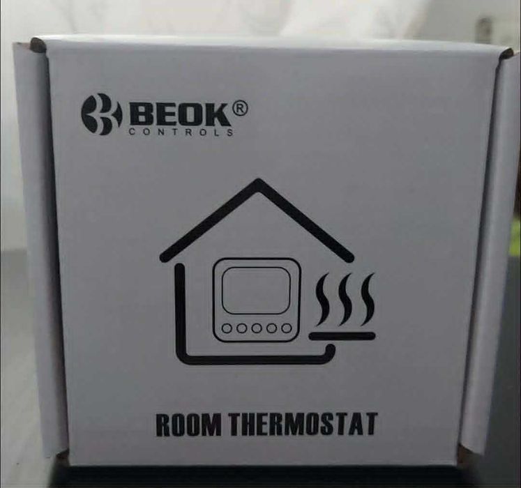 Termostat Wi-Fi BeOk pentru centrala termica pe gaz si pardoseala  Cod produs: TR9B-WIFI-WPB