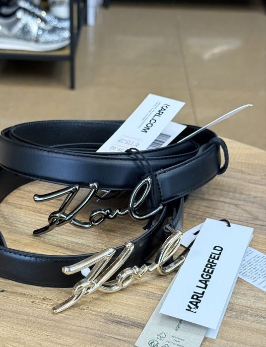 Дамски колан Karl Lagerfeld gold / silver