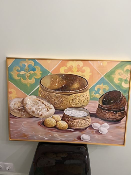 Казахские картины из кристалла