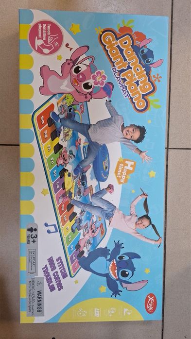 Голям Музикален Килим пиано Лило и Стич, Lilo & Stitch, детска игра Лило и Стич, Стич Ейнджъл