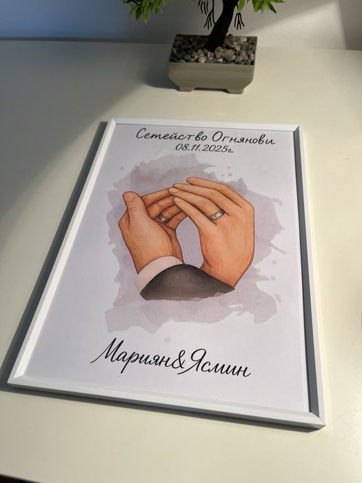 Персонализиран постер за вашата сватба