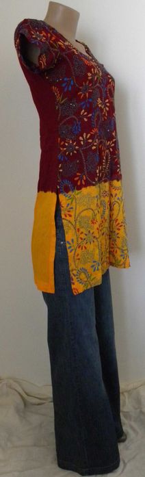 Bluza chic Rochie Tunica Ie nepaleza Hippie broderii cusaturi colorate