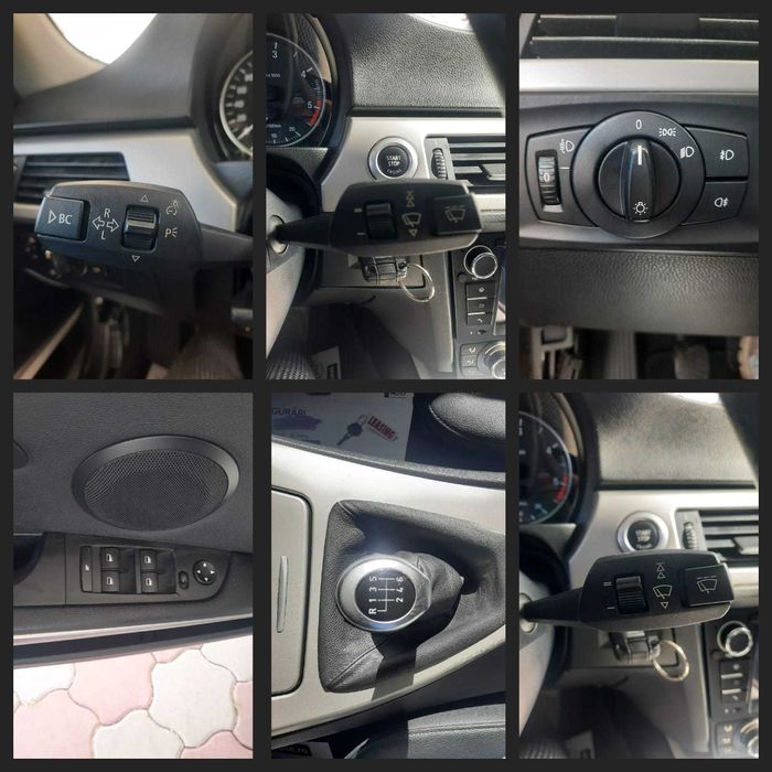 BMW 320d/Piele si plafon negre/Navigatie/Comenzi volan/Senzori parcare