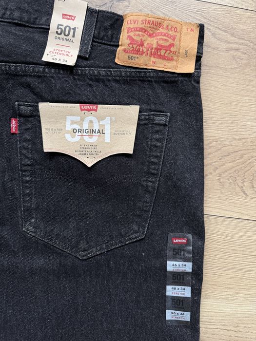 Blugi LEVIS 501 Negru Barbati | Marime 46 x 34 (Talie 124 cm)