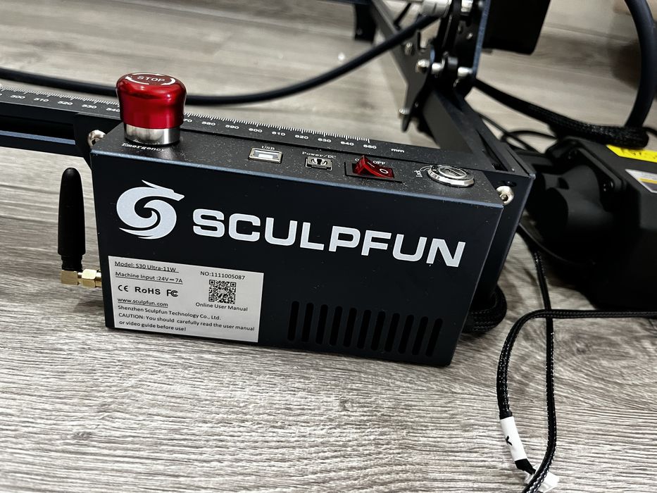 Лазерный станок sculpfan s30 22w с рабочей полец 60*60 см
