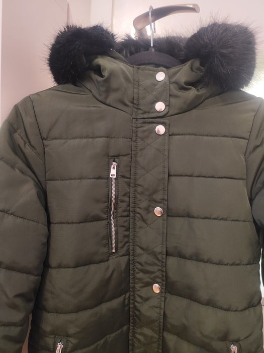 Тъмнозелено зимно яке XS-S