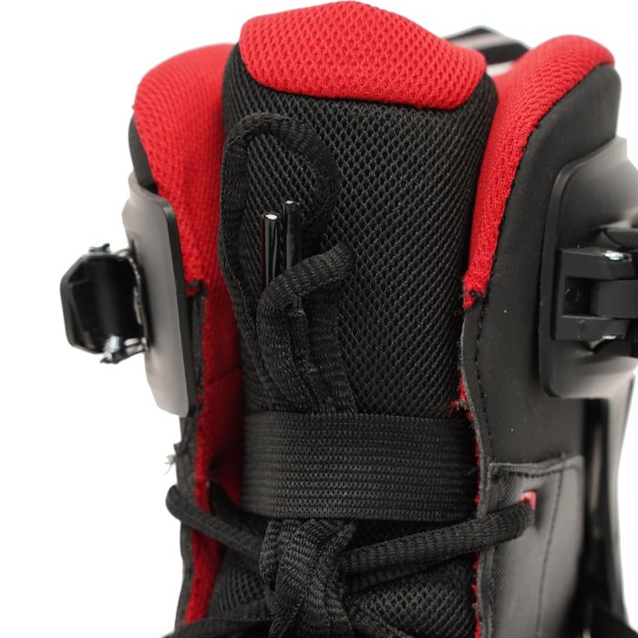 Patine gheață Fit 500 Negru-Roșu Bărbați - produs resigilat Decathlon