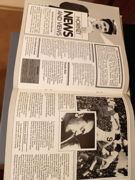 Програмка от Уотфорд - Левски-Спартак от турнира за Купата на УЕФА сезон 1983/84