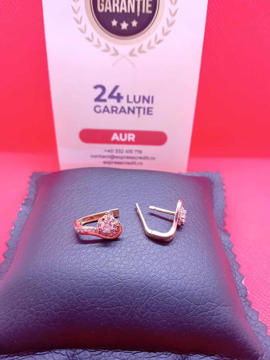 Cercei aur 14k 3.45g (B.24457 AG31 Barboi) Garantie 2 ani!