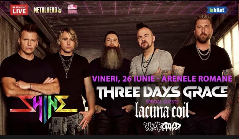 Bilete Three Days Grace - Golden
