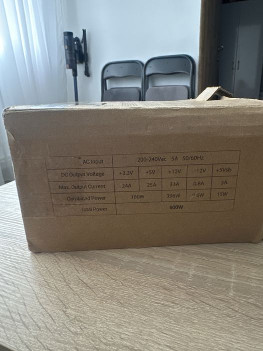 Sursă PC Tacens Anima AP||I600 - 600W, silențioasă, stare foarte buna