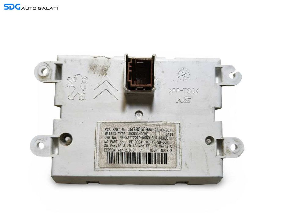Display de la Ceas Ceasuri Bord Peugeot 508 2008 - 2017 Cod 9678565980 [LS0473]