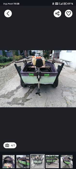 Vând Barca cu motor