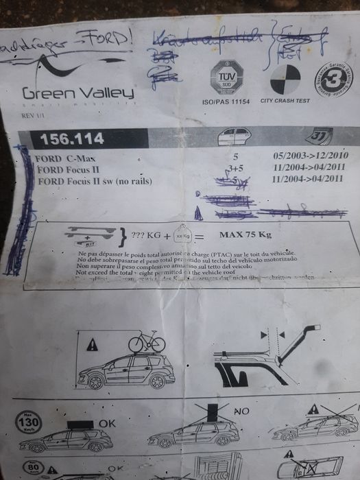 bari transversale ford focus 2004-2011 sau ford c -max