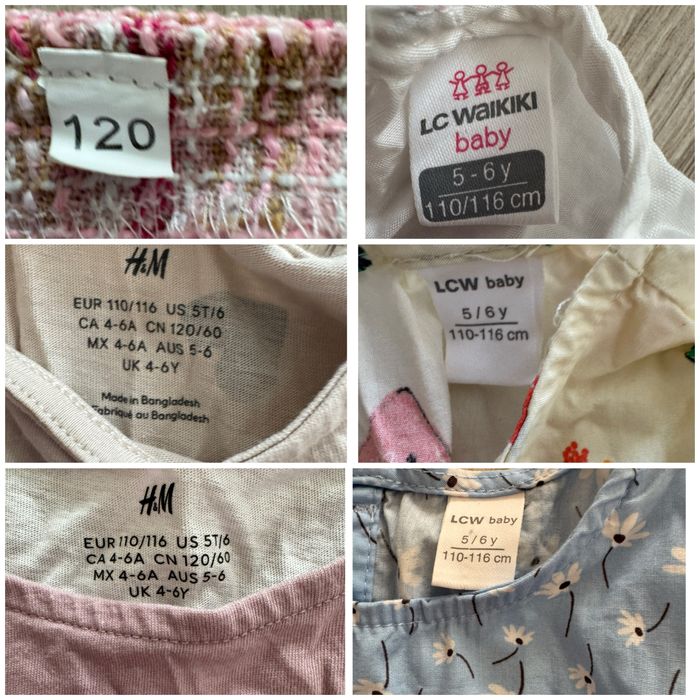 Детски рокли H&M и LC waikikin