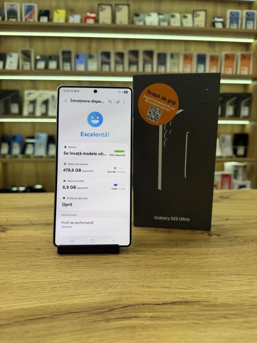 ‼️ Samsung S25 Ultra Whitesilver 512Gb - Sanatate bat.100% - Garantie 12 luni