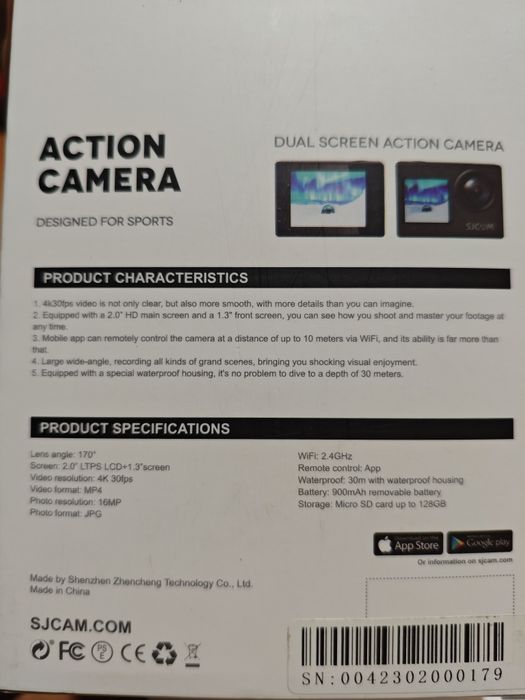 Экшн камера SJCAM SJ4000 Dual screen