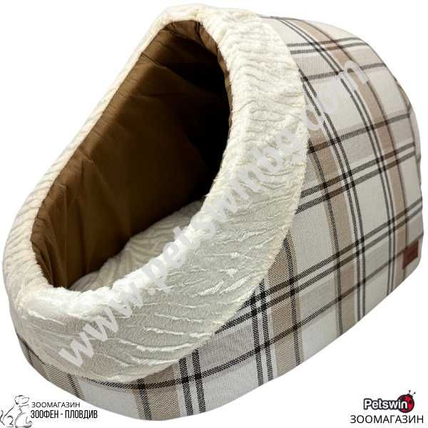 Легло тип Чехъл- за Куче/Коте- 50см/40см/30см- Кремава разцветка-Lepus