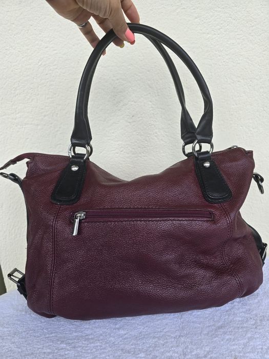 Стильная вместительная кожаная сумка из Испании