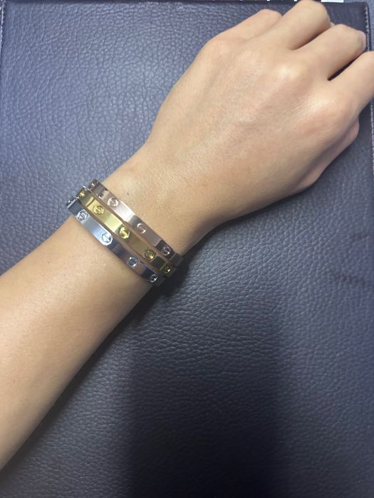 Brățara tip cartier placata cu aur