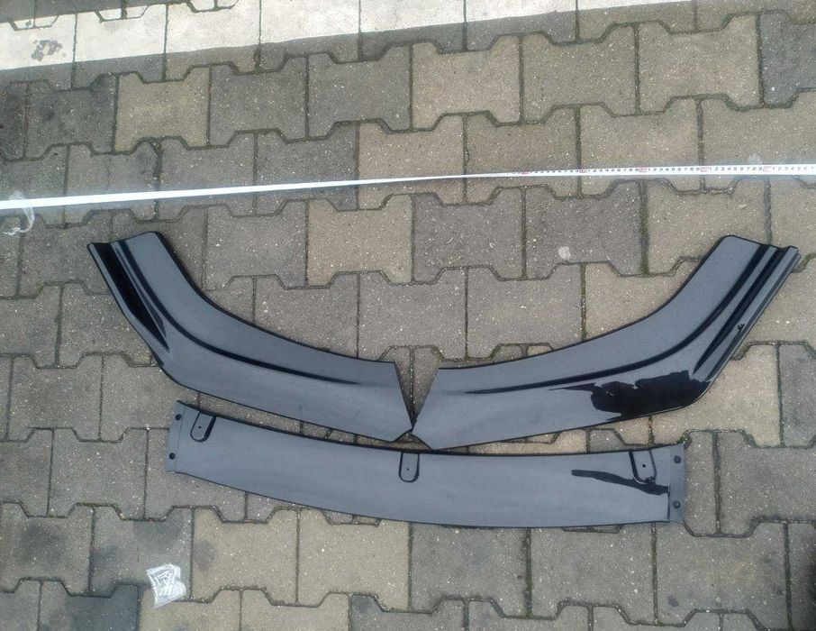 Преден лип спойлер универсален 3 части ЧЕРЕН – нож за броня, тунинг