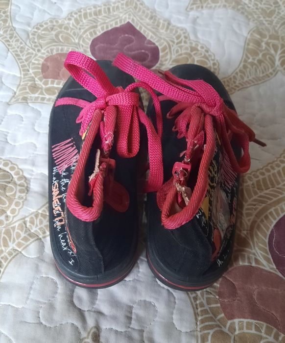 Teneși fetițe cu Minnie nr.27,interior 16,6 cm