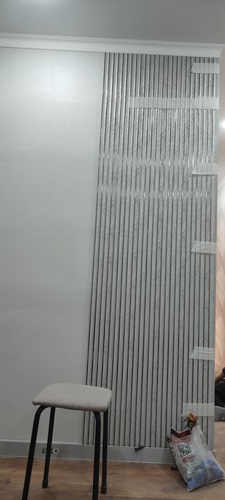 Крашу стены мрамор клею