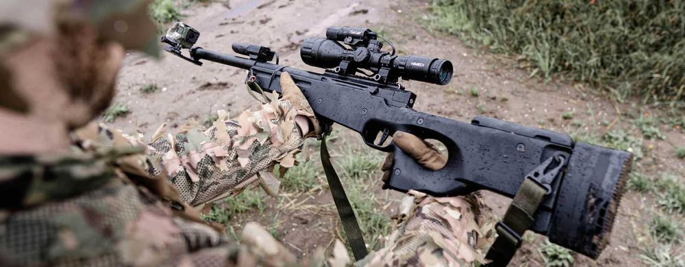 Cel mai mic pret! 5joules pusca Sniper Airsoft L96 cu luneta NOW