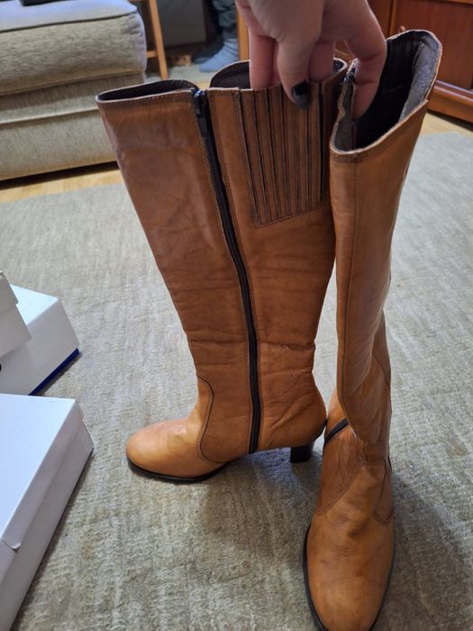 Cizme din piele naturala