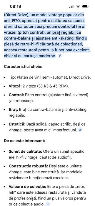 Pick-up Marantz tt2000