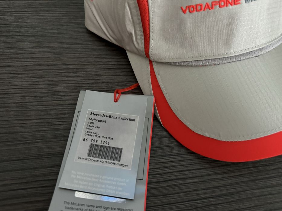 Sapca Mercedes Benz McLaren Vodafone Lewis Hamilton Sigilata Noua
