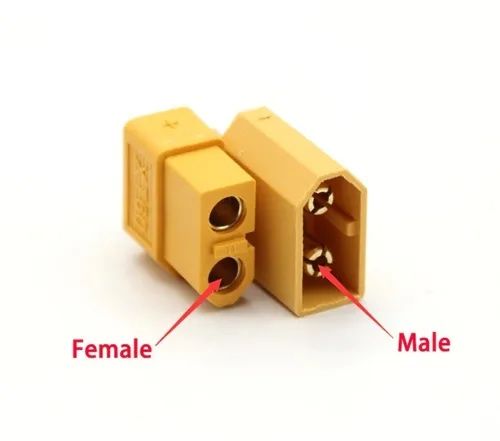 Разъём питания АКБ (коннектор) XT60 (пара)