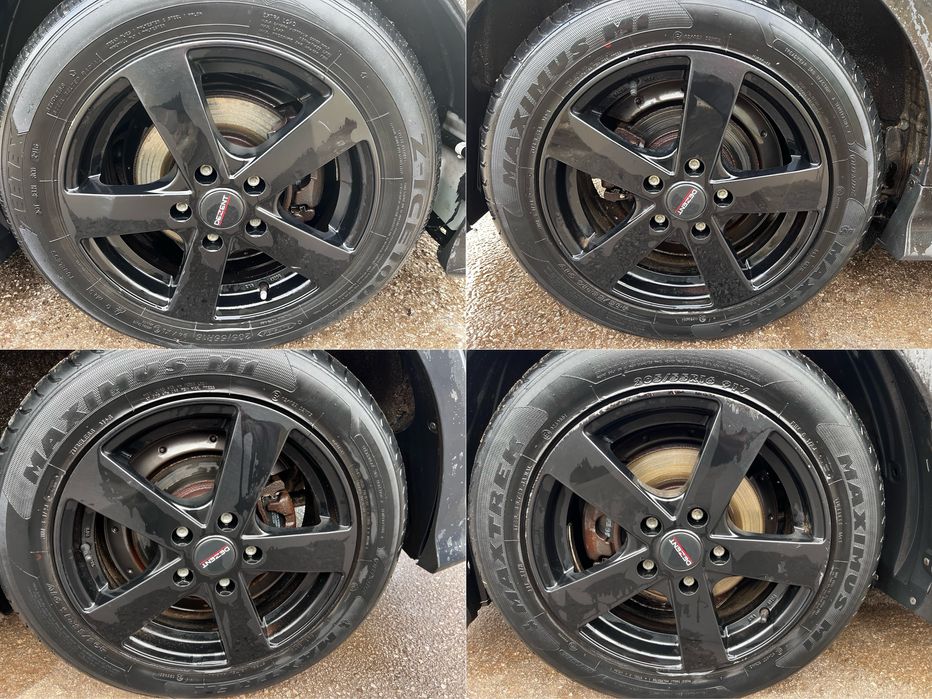 16" Оригинални джанти DEZENT 5x114.3 за Honda Civic и др. - Черен Гланц
