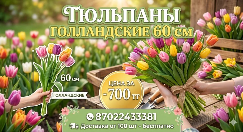 цветы голландские тюльпаны