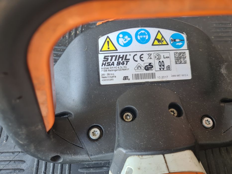 Trimmer foarfeca gard viu sthil HSA 94 T electric