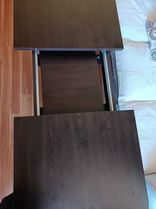 Разтегателна холна маса с повдигащ се плот  130/70/59 СМ