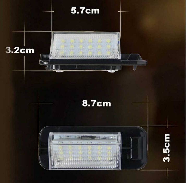 Комплект LED плафони за регистрационен номер на BMW серия 3 E36