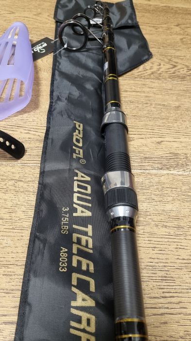 SET 4 Lansete Crap PRO FL AQUA TELECARP 3.9m 3.75 LBS NEW 2024