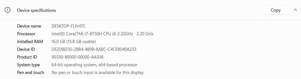 Laptop gaming MSI GF63 16GB RAM