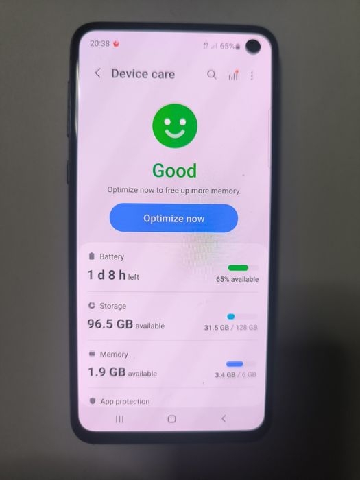 Samsung S10e-128 gb-8 GB