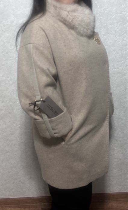 Пальто кошемированная