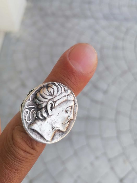 Сребарен пръстен  23гр диаметър халка20мм