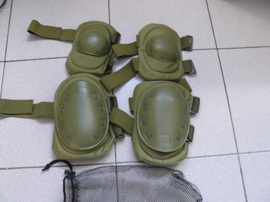 Set Protectie Genunchi Si Coate 8FIELDS Culoare Olive Noi In Sac Propriu