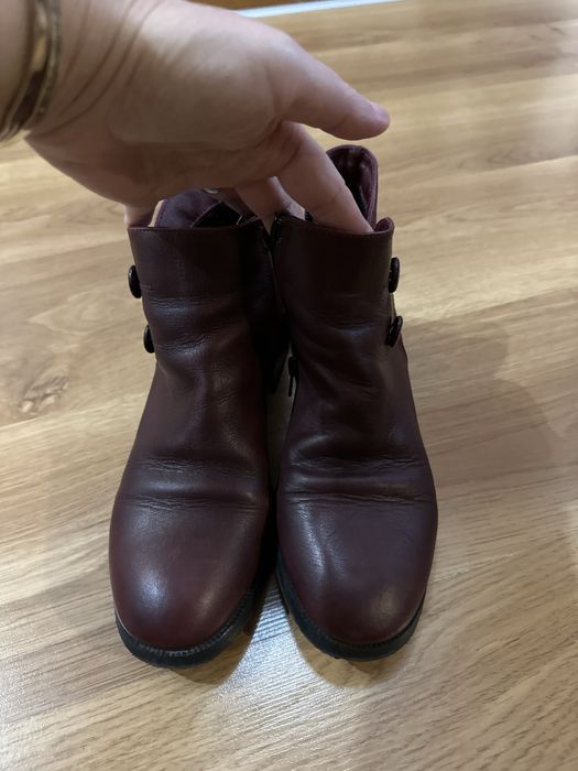 Къси боти  бордо