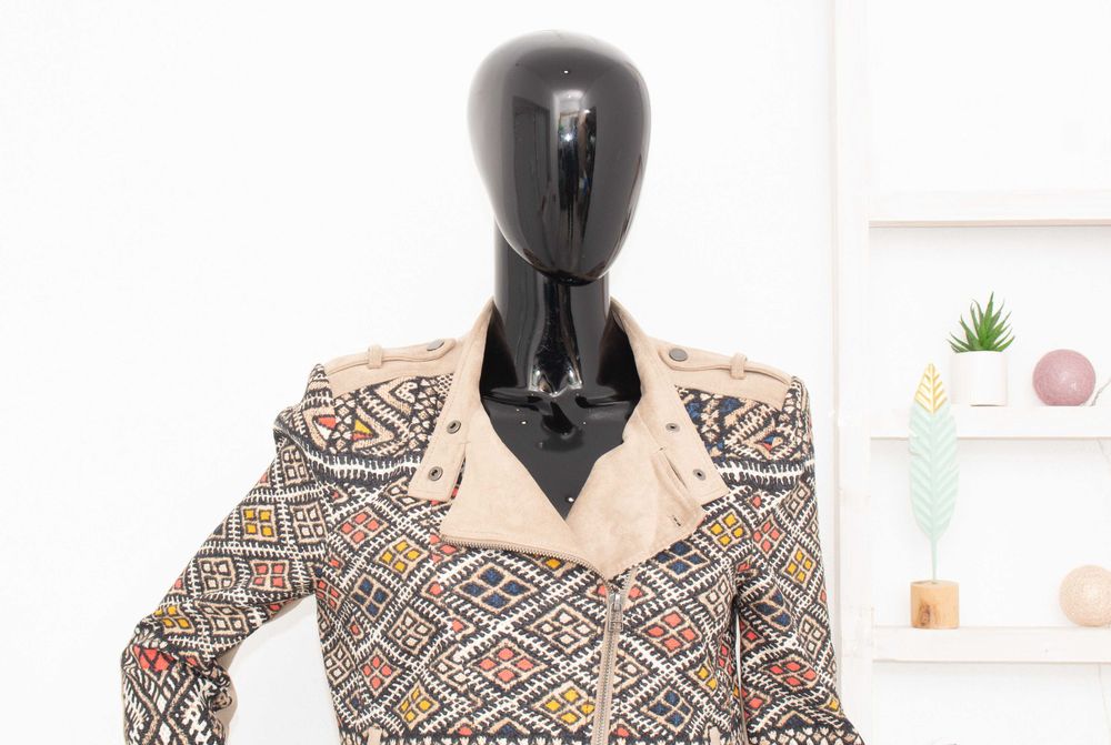 BCBG Maxazria Ziggy оригинално дамско яке пролетно асиметричен цип М