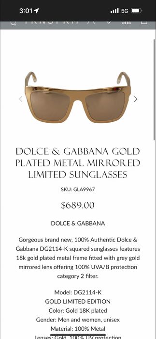 DOLGE&Gabbana Очила