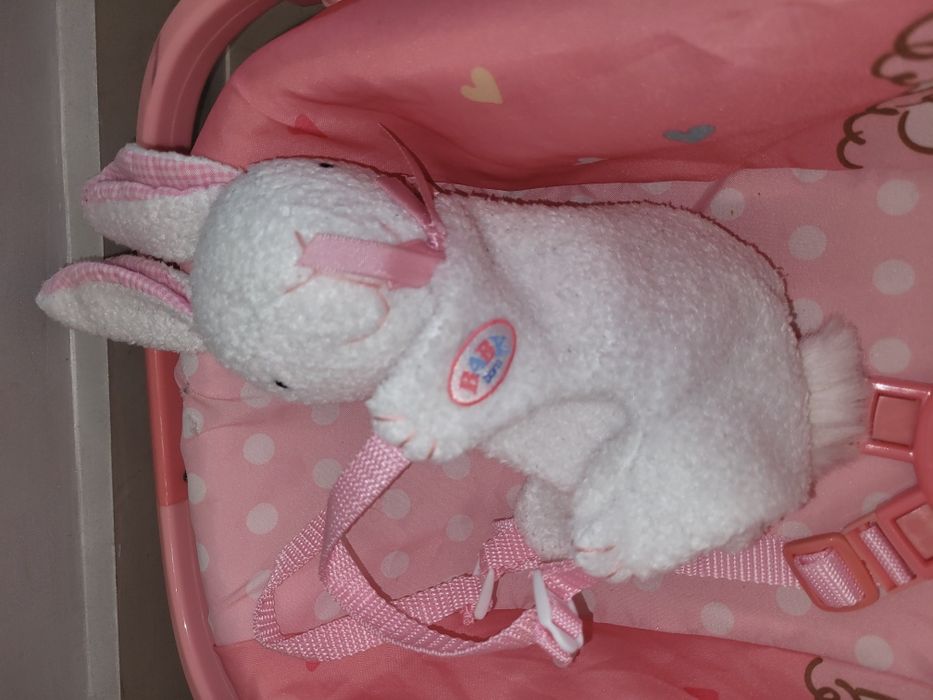 Baby born кошче + чанта зайче